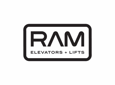 RAM Elevators + Lifts Logo.